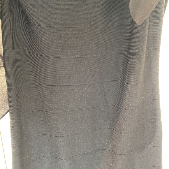 BEBE medium black dress. Form fitting. One shoulder. Good condition - Picture 6 of 6